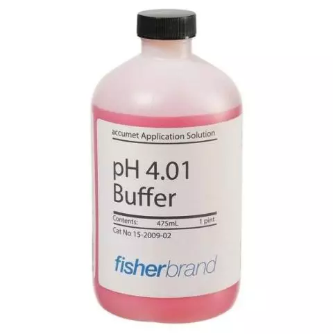 accumet™ Solution Fisherbrand™ 4.01 480 pH mL Buffer (Red),