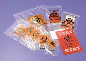 FB Biohazard Specimen Transport Bags, Cl