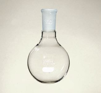  PYREX™ Flasks with standard taper Joints, Short Necks, Round Bottom