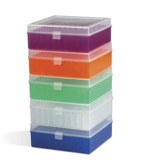 Fisherbrand Polypropylene Vials Storage Boxes Black Pack of 5