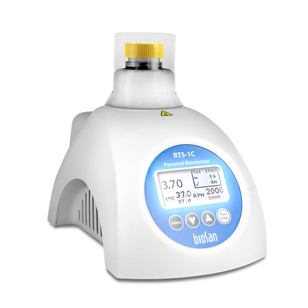 RTS-1C, Personal Bioreactor with cooling which provides Ã…â€œReverse-SpinÃ‚Â type of agitation and logging of microbial growth in 50 mlÃ‚Â  tubes in real time