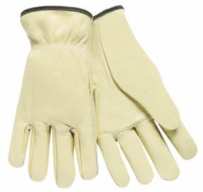 GLOVE DRVR GRN LTHR MED 12PR