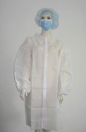Fisherbrand™ Disposable Polypropylene Lab Coats with Hook-and-Loop Closures