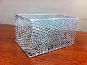 ALUM TEST TUBE BASKET 13X9X7IN