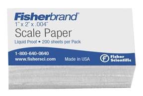 Fisherbrand Liquid Proof Scale Papers,