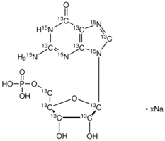 Guanosine-13C10,15N5 5'-monophosphate sodium salt, 10mg