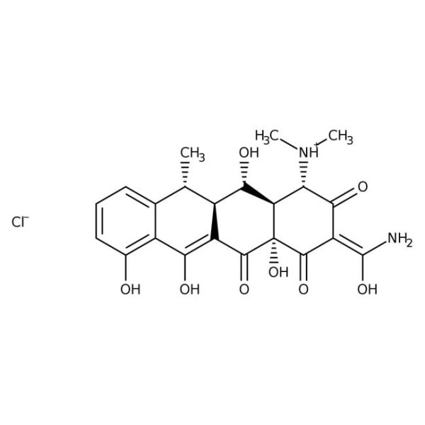 Doxycycline hydrochloride, 20 mg/ml in distilled water, sterile-filtered