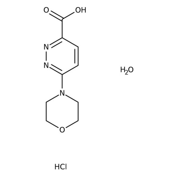6-Morpholin-4-ylpyridazine-3-carboxylic acid hydrochloride hydrate, 97% 5GR