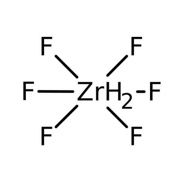 Dihydrogen hexafluorozirconate, 45% w/w aq. soln. 2kg