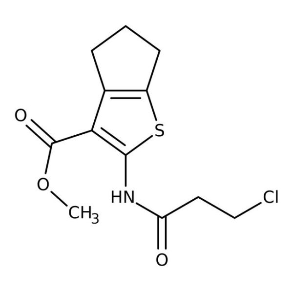 Methyl 2-(3-chloropropanoylamino)-5,6-dihydro-4H-cyclopenta[b]thiophene-3-carboxylate, 96%