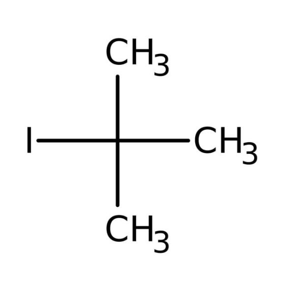 2-Iodo-2-methylpropane, 95%, stab. with copper powder
