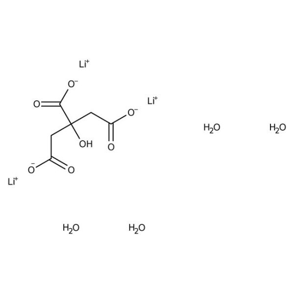 Citric acid, trilithium salt tetrahydrate, 98%, pure 500GR