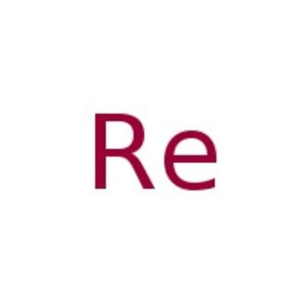 Rhenium foil, 0.5mm (0.02in) thick, annealed, 99.97% (metals basis) 50x50mm