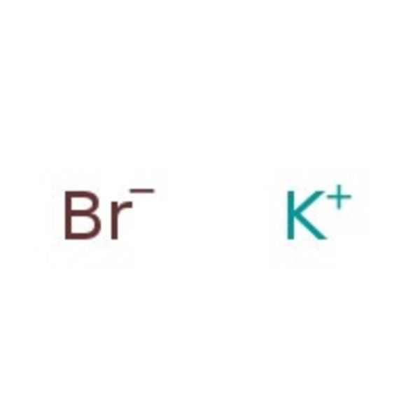 Potassium bromide crystal optic rectangle, 41mm x 23mm x 6mm, polished both sides 1each
