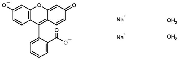 Fluorescein, disodium salt dihydrate, 90%, pure