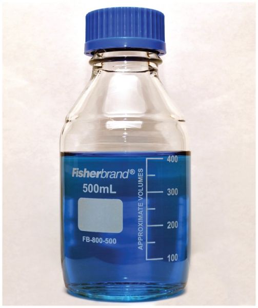 FS14395-500, Media Bottle, GL-45, Blue cap, 500ml (10/CS)