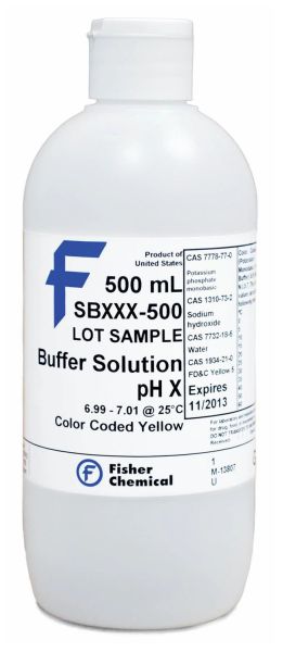  Buffer Solution, pH 7.00, Color-Coded Yellow (Certified), Fisher Chemical