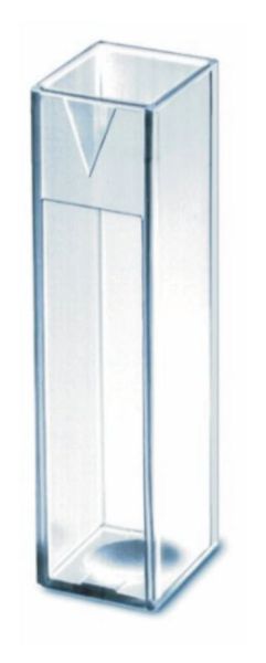 UV Cuvette disposable macro plastic 2.5