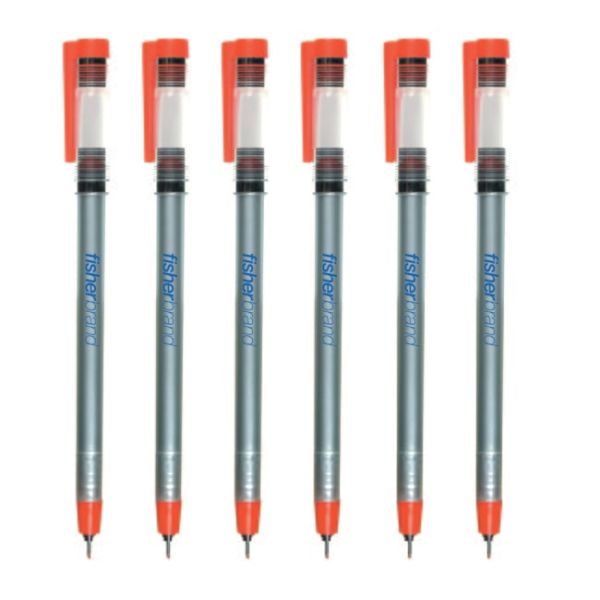 (HAZ) Scient Marking Pens Red 6/Pk