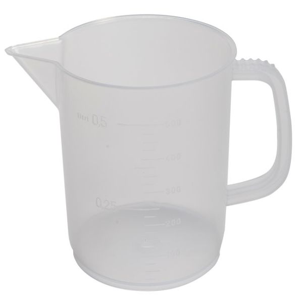 FB Low-form Polypropylene Beaker wt Hand