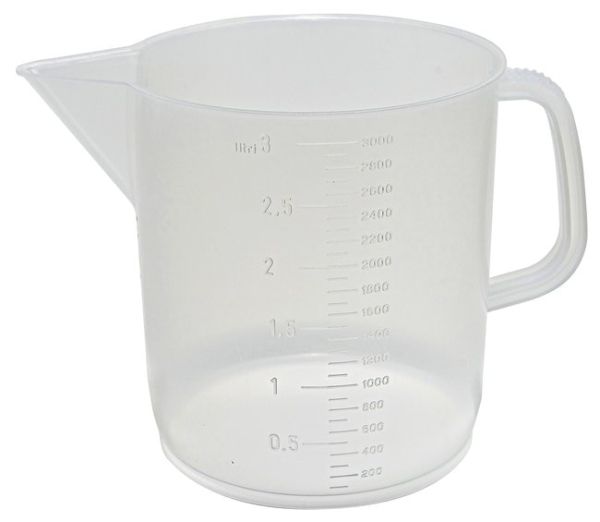 Beaker Low-Form, Graduated, PP w/Handle,