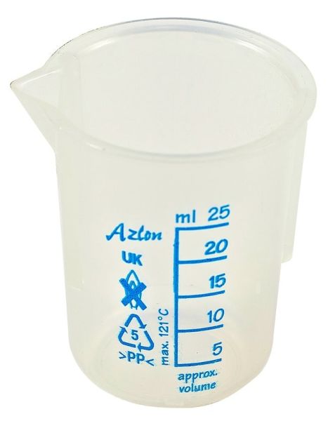 Fisherbrandâ„¢ï¸ Low-Form Polypropylene Beakers 25 mL