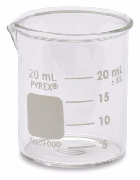 Beakr,Griffin,Graduated,Pyrex,20ml,pk/12