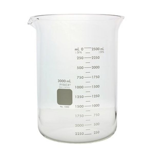 Beaker Griffin, Pyrex, 3000ml