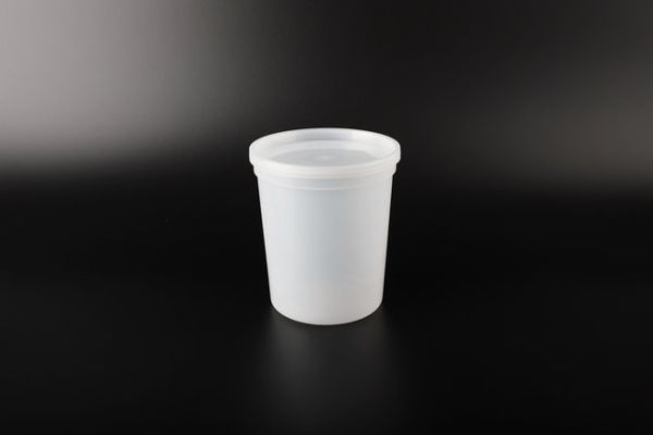 32OZ TRANS CONT. W/LID 100/CS