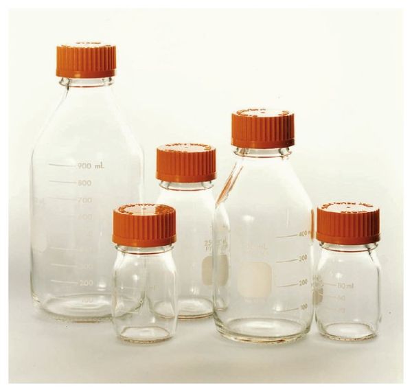 Reusable Laboratory Bottles, 25ml, 10/Cs