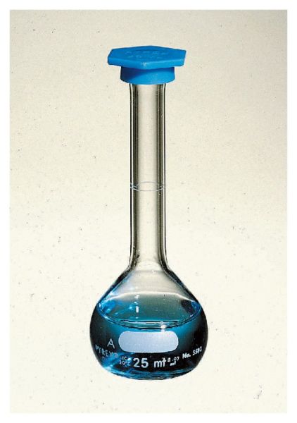 Volmetric Flask,Pyrex Class A,w/Snap Cap