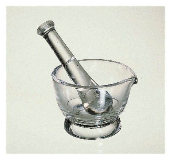 GLASS MORTAR-PESTLE 1OZ 12/CS