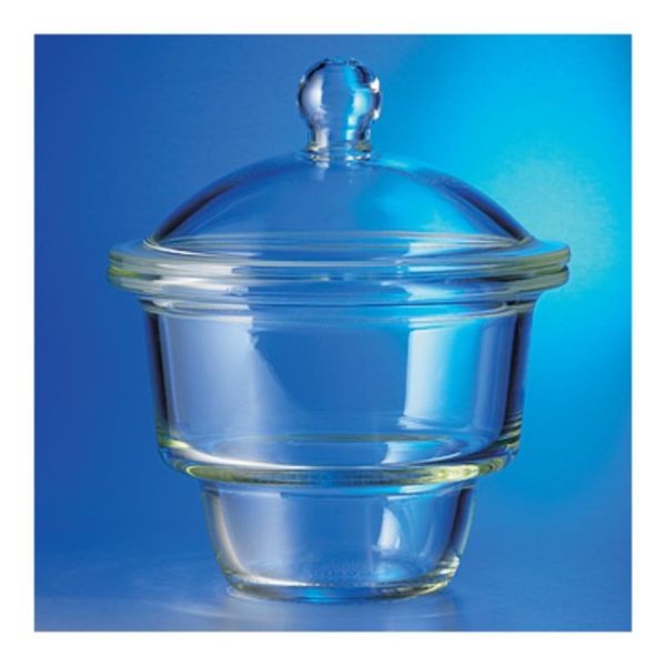  PYREX™ 24/29 Standard Taper Stopcock Vacuum-Rated Glass Desiccators, Complete (Bowl and Cover), 5.8L; Large