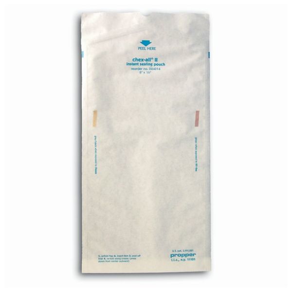 STERILIZTN POUCHES 8X16 125/PK