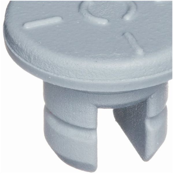 Stopper,Serum Btl. Slotted-Plug, Gray Bu