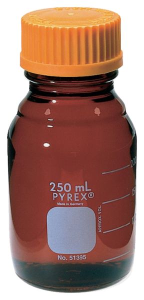 Bottle Media Low-Actinic (Amber) w/Cap,