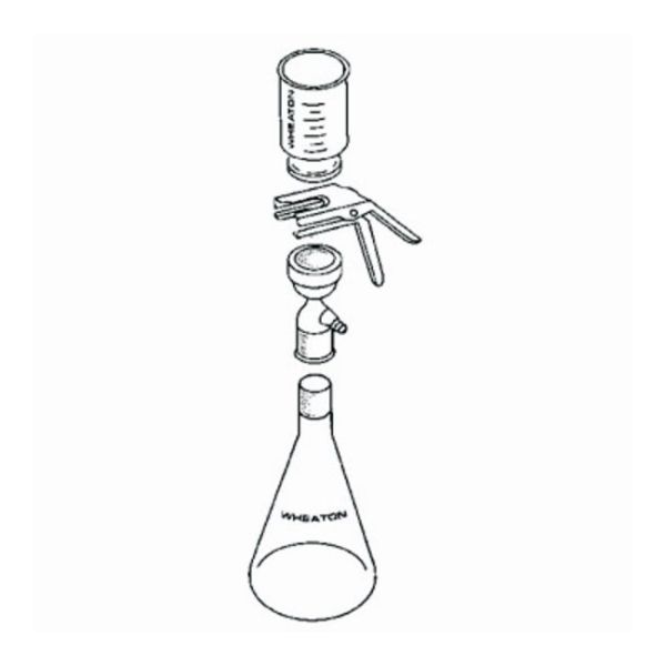 DWK Life Sciences Wheaton™ Fritted Glass Support Base for use with Wheaton 47mm Filtration Assembly