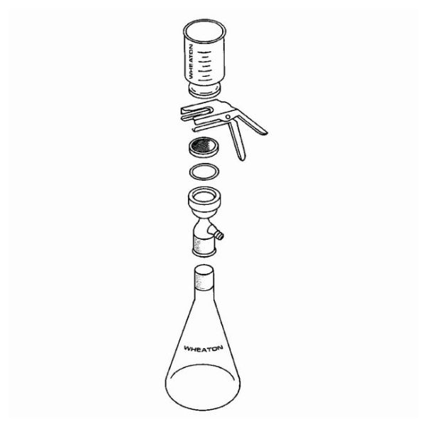 Wheaton 47mm Filtration Assembly With No