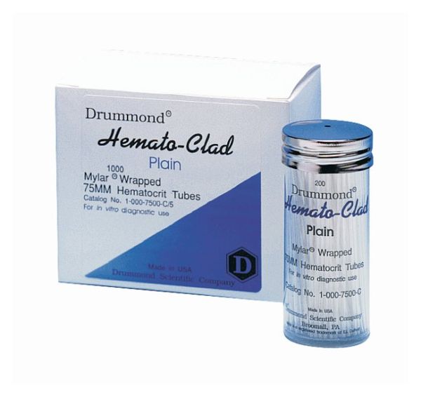 Tubes Hematocrit Mylar Wrapped, 200/pk