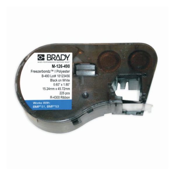 Brady™ BMP™51/BMP™53 Label Maker Cartridges: Freezerbondz Polyester