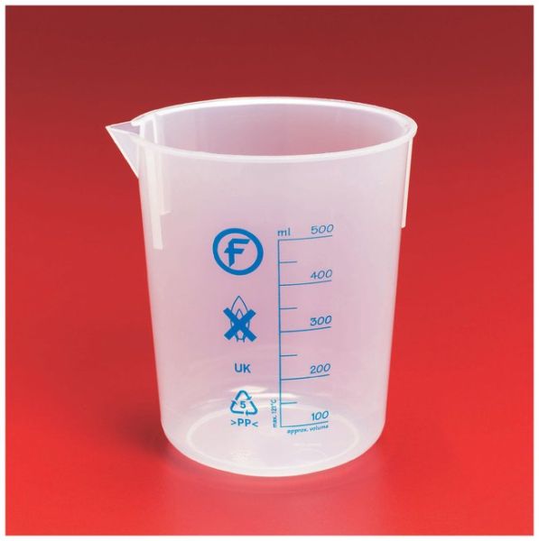 Fisherbrandâ„¢ï¸ Low-Form Polypropylene Beakers 500 mL