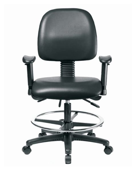 MED LAB CHAIR MD BK AA CAS BLK