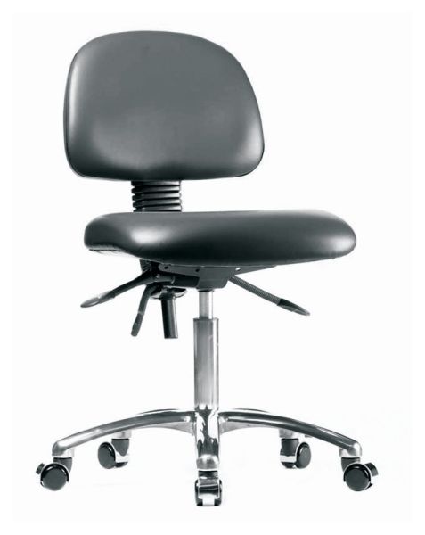 LAB CHAIR BLK CHROME TILT LOW