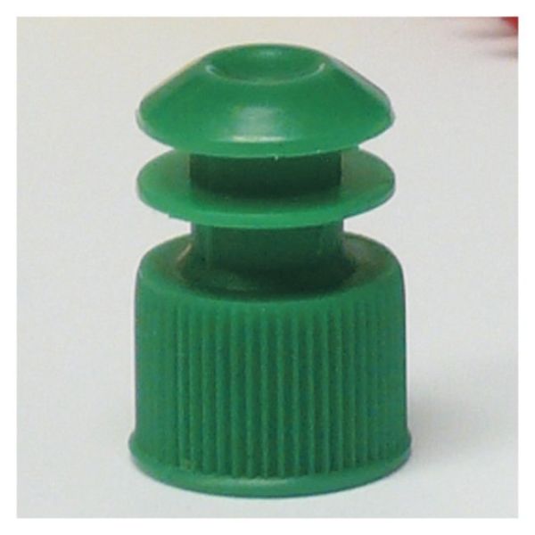 FLANGE PLUG CAP 13MM GRN M/PK