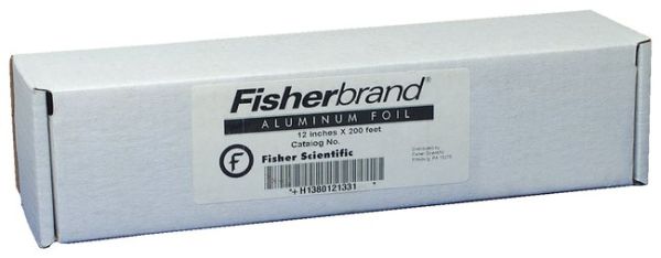 Fisherbrandâ„¢ï¸ Aluminum Foil, Standard-Gauge Roll 18 in. 50 ft.