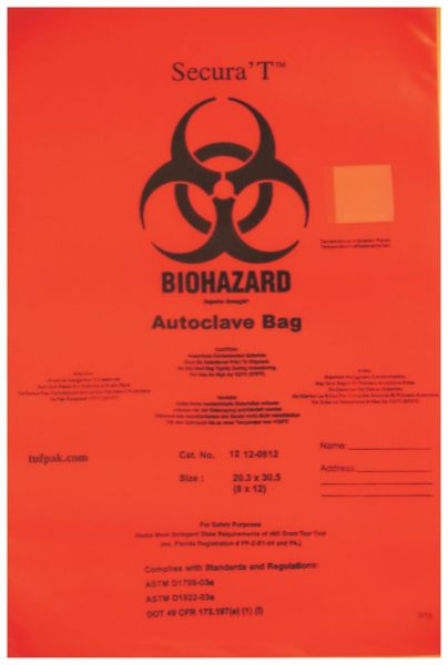 Tufpak Secura'T™ Autoclavable Biohazard Bags