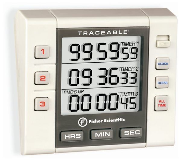 Traceable 3-Channel Alarm Timer