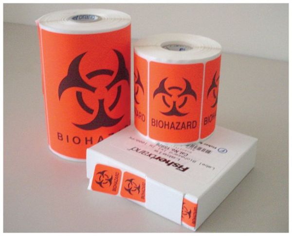 LABEL BIOHAZRD 3X2IN 500/PK