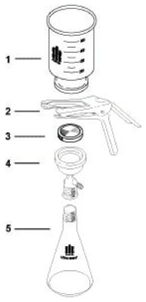 FILT ASSY 47MM S/S SPT W/BTL