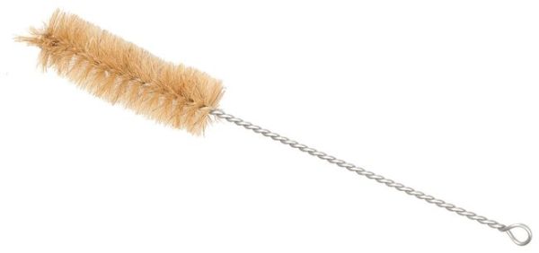 Eisco™ Test Tube Brush - Bristle, with fan shaped end, L 80mm, dia 12mm, total length 230mm